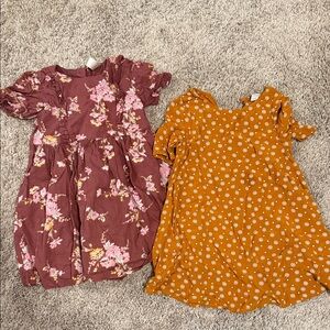 Floral and Polka Dot Kids Dress Set